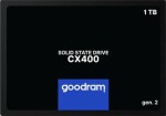 GOODRAM CX400 Gen.2 1TB / 2.5 / SATA III / 3D-NAND TLC / R: 550MBs / W: 500MBs / IOPS: 75K 76.8K / MTBF: 2mil (SSDPR-CX400-01T-G2)