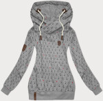 Dámská mikina (2304) šedá s potiskem -Goodlooking L