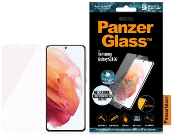 Rozbaleno - PanzerGlass Ochranné sklo pro Samsung Galaxy S21 5G čiré / Edge to Edge / rozbaleno (7269.rozbaleno)