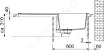 FRANKE - Orion Tectonitový dřez OID 611, 940x510 mm, šedá 114.0442.824