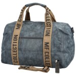 Cestovní dámská koženková kabelka Gita zimní kolekce, modrá