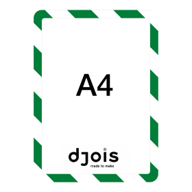 Djois bezpečnostní magnetický rámeček - Magneto, A4, zeleno-bílý, 2 ks