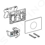 GEBERIT - Sigma10 Elektronické ovládání splachování, síťové napájení, lesklý/matný chrom 115.907.KH.6