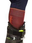 Pánské merino lyžařské ponožky ICEBREAKER Mens Ski+ Ultralight OTC, Port/Blaze velikost: 47-49 (XL)