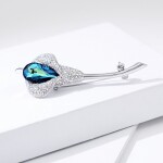 Exkluzivní brož Swarovski Elements Charlotte, Modrá