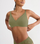 Dámská podprsenka Amourette N01 - GREEN - zelená 7855 - TRIUMPH Olive Gold 80C