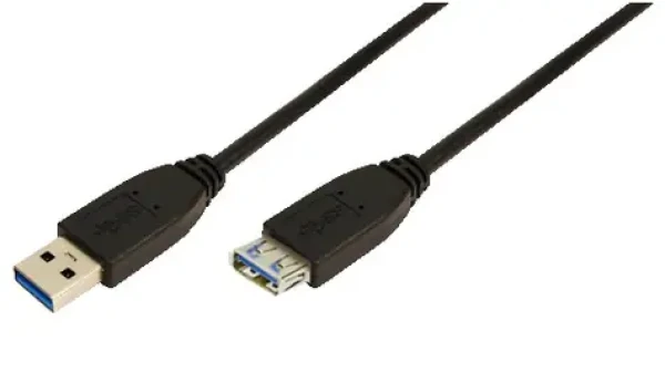 LogiLink USB-A (M) - USB-A (F) černá / Prodlužovací kabel USB 3.2 Gen1 / 2 m (CU0042)