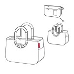 Nákupní taška Reisenthel Loopshopper M Frame Twist silver