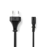 Nedis PCGB11040BK20 černá / Napájecí kabel / Euro zástrčka - IEC-320-C7 / 2 m (PCGB11040BK20)