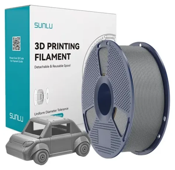 Sunlu PETG filament šedá / Struna pro 3D tiskárnu / PETG / 1 kg (PETG Gr)