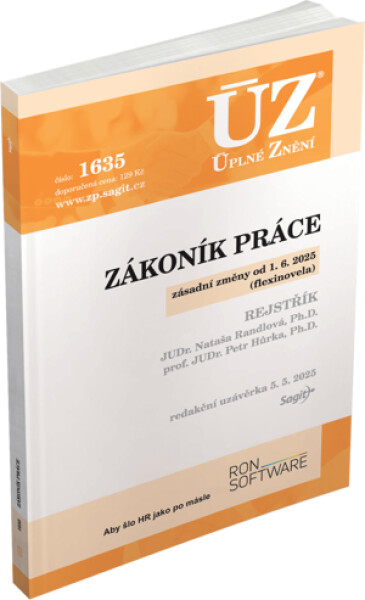 ÚZ 1635 Zákoník práce, rejstřík
