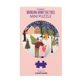 ViSSEVASSE Mini puzzle Bringing Home The Tree 31 dílků, multi barva, papír