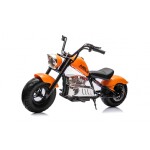 Mamido Dětská elektrická motorka Chopper Warrior 36V oranžová