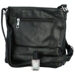 Trendy dámská koženková crossbody kabelka Laia, černá