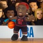 Plyšový hráč Chicago Bulls NBA Dennis Rodman Bleacher Creatures