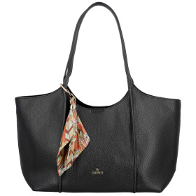 Moderní dámská koženková kabelka na rameno Olga, černá