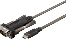 MicroConnect kabel USB-C (M) - RS232 (M) 1m černá (USB3.1CRS232)