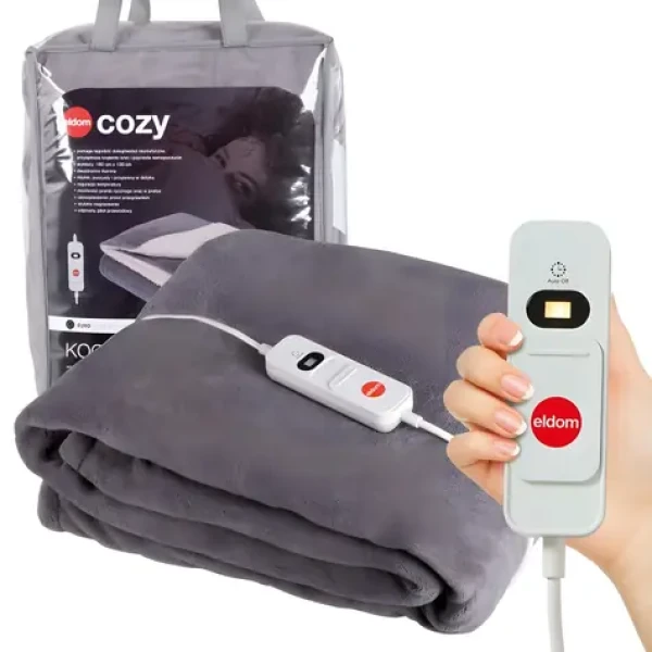 Eldom KT200 Cozy / Elektrická dečka / 180x130 cm / 2 osoby / 3 stupně / 120 W / pratelná (KT200)