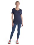 ICEBREAKER Wmns Merino 150 Tech Lite III SS Scoop Tee Icebreaker Logo Reflections, Graphite velikost: S