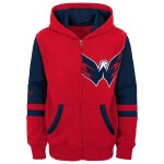 Outerstuff Dětská Mikina Washington Capitals Faceoff Colorblocked Fleece Full-Zip Velikost: Dětské L (13 - 14 let)