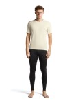 Pánské merino triko krátký rukáv ICEBREAKER Mens 200 Oasis SS Crewe, Undyed velikost: S