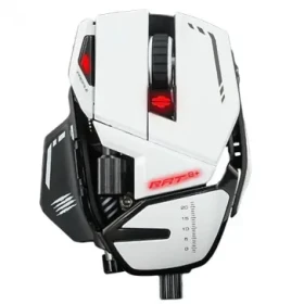 MadCatz R.A.T 8+ bílá / Herní myš / Optická / 16000dpi / 11 tlačítek / USB / 1.8m / RGB (MR05DCINWH000-0)