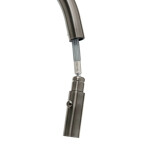 Dřezová baterie SAT Aurum s vytahovací sprškou, 2 proudy broušený gun metal SATBAUR286BGM SATBAUR286BGM
