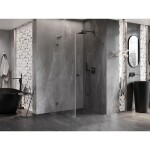 MEXEN/S - Lunar-B L sprchový kout dveře křídlové pravá 100 x 100, transparent, grafit metal 832L-100-100-95-00-P