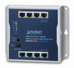 PLANET Průmyslový PoE switch / Switch průmyslový / 8x 1Gb RJ45 / 4x PoE 30/60W / 48-56V / IP30 / -20/60 °C (WGS-814HP)