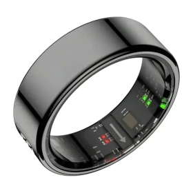 Colmi R12 vel. 9 19,1mm černá / Chytrý prsten / LED displej / Bluetooth 5.0 / 1ATM / výdrž 3-5 dní (R12 Black 9)