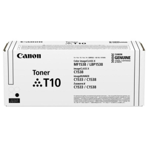 CANON TONER T10 BLACK pro i-SENSYS X C1533i, C1533iF, C1538i, C1538Fi (13 000 str.) - originální EDF_1050752