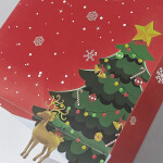 Cake star Vánoční taška červená 35x24x14cm