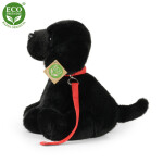 Plyšový pes labrador s vodítkem 28 cm, ECO-FRIENDLY