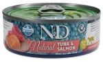 ND Natural Cat Tuna Salmon 70 g / Konzerva pro kočky / tuňák a losos (L3-70137)