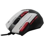 Baracuda MANTA Herní myš / Herní myš / Optický / 8D / 12800 dpi / 1.5m / USB / 81g / bílá (MANTA-W)