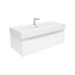 Koupelnová skříňka s baterií a umyvadlem SAT Evolution 98x30x44,8 cm bílá mat SATEVO100WMU2BA SATEVO100WMU2BA