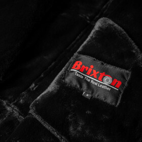 Dámská Kožená Zimní Bunda Vittorio BomberFur Pilot Black Brixton Černá Velikost: 6XL