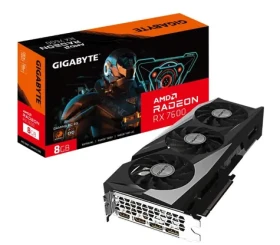 GIGABYTE RX 7600 GAMING OC / 1875-2754 MHz / 8GB D6 / 128-bit / 2x HDMI + 2x DP / 165W (8) (GV-R76GAMING OC-8GD)
