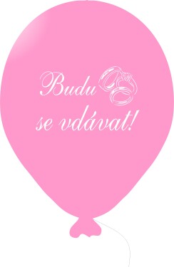 Budu se vdávat balónek růžový