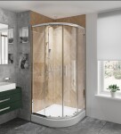 DEANTE - Jasmin plus bílá - Akrylátová sprchová vanička, půlkulatá, 90 cm KTJ_053B