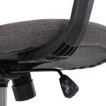 Židle kancelářská, látka černá, houpací mechanismus, kolečka pro tvrdé povrchy