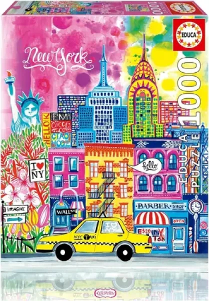 EDUCA Puzzle Car Pintos: New York