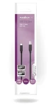 Nedis USB-C - USB-B černá / Kabel USB / USB 2.0 / 480 Mbps / 2 m (CCGB60650BK20)