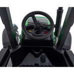 Mamido Dětský elektrický traktor BLAST s přívěsem 2x200W zelený