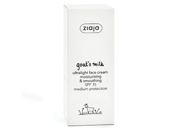 Ziaja Kozí mléko ultra lehký denní krém SPF 15 vyhlazující 50ml