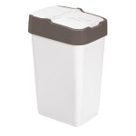 Koš na odpadky HEIDRUN 35l 33 x 26 x 51 cm sv. šedý nebo bílý