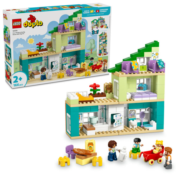 LEGO LEGO® DUPLO® 10470 Moderní rodinný dům 3 v 1 s figurkami