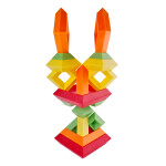 Kebo Toys Wedge it skládací pyramida duhové barvy 15 kusů