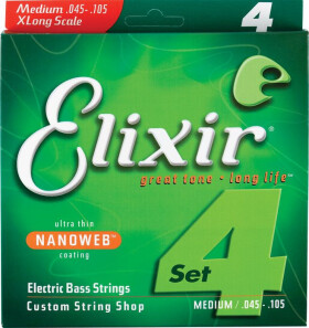 Elixir Bass Long Scale Nanoweb 14502