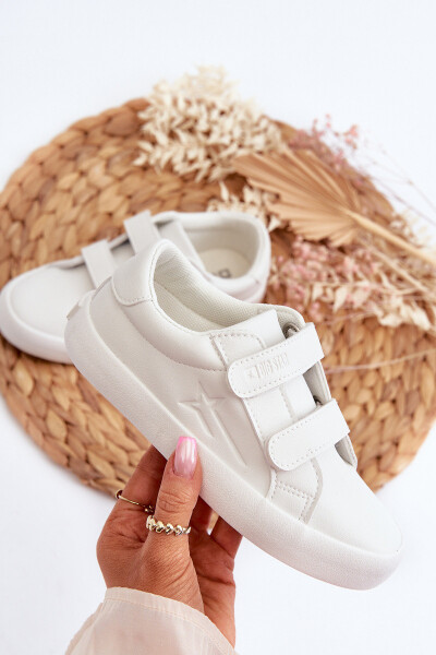 Dětské Tenisky Na Suchý Zips Big Star NN374007 Bílé 30